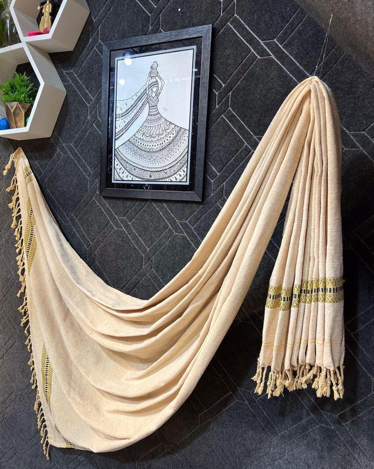 1 Pc Men's Velvet Woolen Plain Shawl