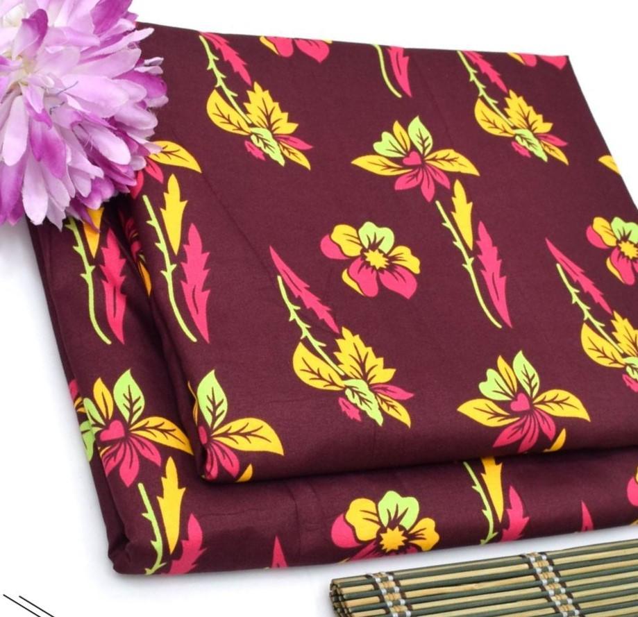 2 Pcs Women's Unstitched Printed Suit