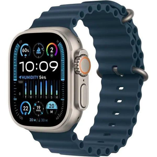 Digital Smart Watch Display Square Case with Textured Strap