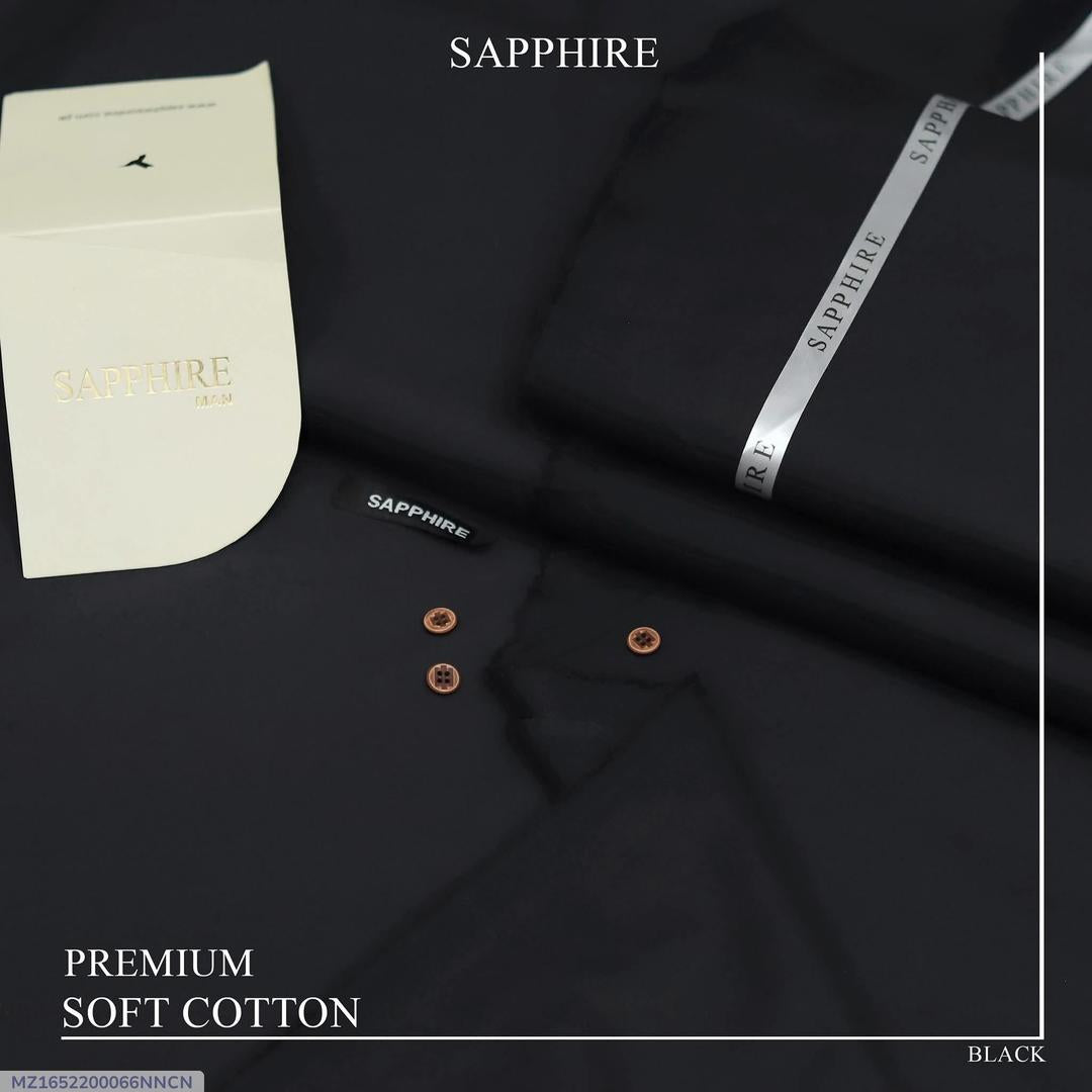 Men’s Unstitched Cotton Plain Suit