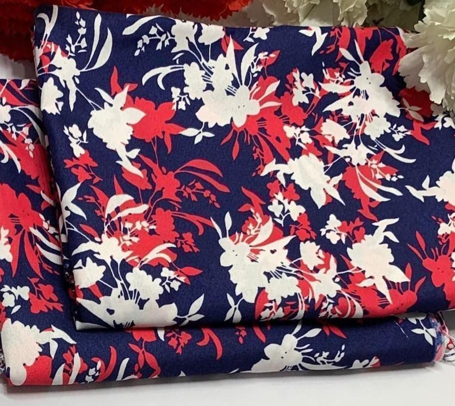 2 Pcs Women's Unstitched Printed Suit