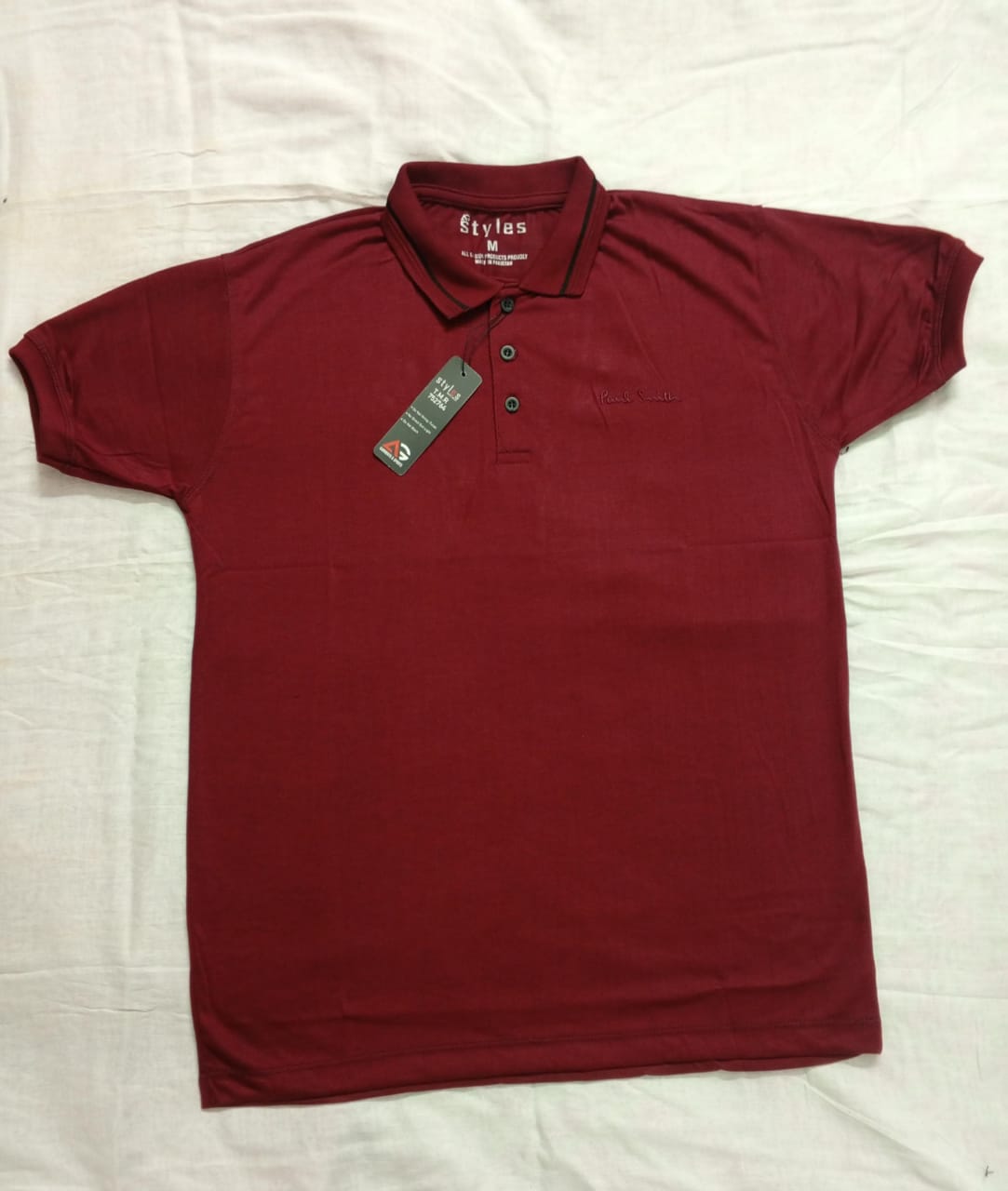 Men's Cotton Polo Shirt Classic Collar Style