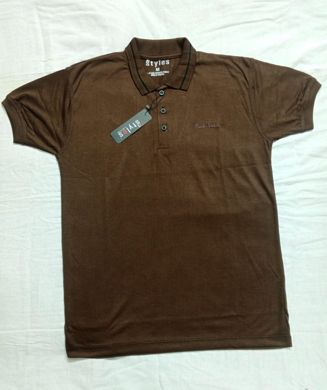 Men's Cotton Polo Shirt Classic Collar Style
