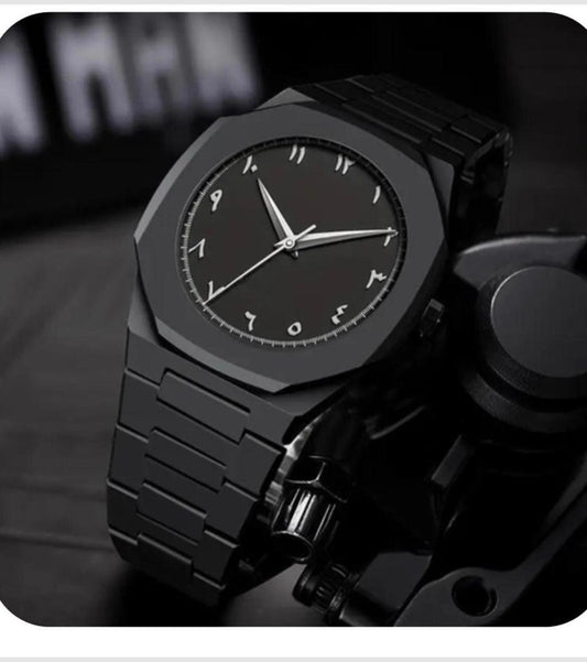 Black Arabic Aura Watch