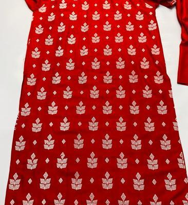 2 Pcs Women Stitched Linen Printed Suit